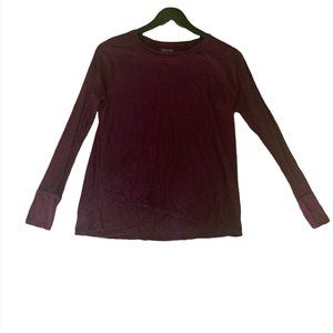 Calvin Klein Wine Red Long Sleeve Shirt